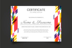 Certificates & Awards